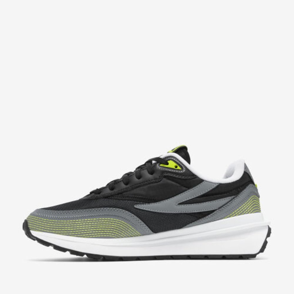 Fila Renno Bold Low Mens Casual Athletic Shoe Black Green 1RM01972-051 NEW Sz 14 - Picture 4 of 9